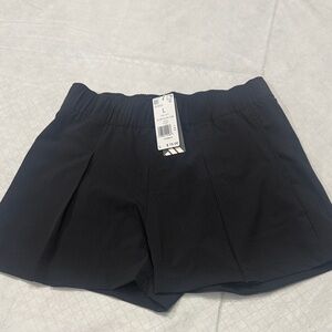 Adidas Women's Black Go To Pleated Shorts